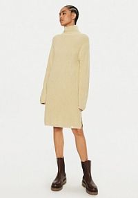 Sukienka dzianinowa Calvin Klein Jeans zielona 