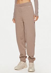 Spodnie dresowe Calvin Klein beżowe damskie 