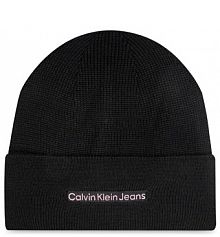 Czapka zimowa Calvin Klein czarna damska 