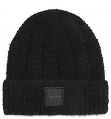 Czapka zimowa Calvin Klein czarna damska 