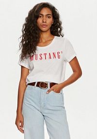 T-shirt Mustang biały damski 
