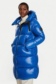 Kurtka puchowa Save The Duck niebieska damska Płaszcz zimowy