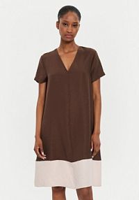 Sukienka codzienna United Colors Of Benetton brązowa 