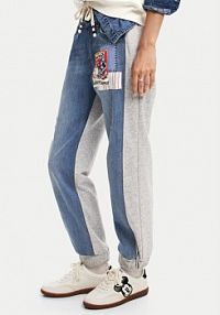 Spodnie dresowe Desigual niebieskie damskie Joggery