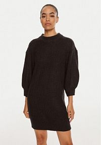 Sukienka dzianinowa Silvian Heach czarna 