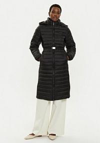 Kurtka puchowa Calvin Klein czarna damska Płaszcz zimowy