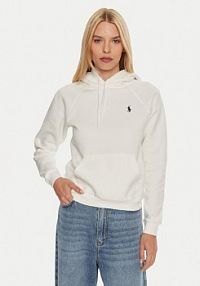 Bluza przez głowę Polo Ralph Lauren biała 211943007001  Regular Fit
