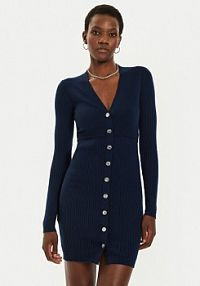 Sukienka dzianinowa PINKO granatowa 
