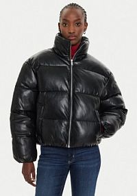 Kurtka puchowa Calvin Klein Jeans czarna damska Zimowa