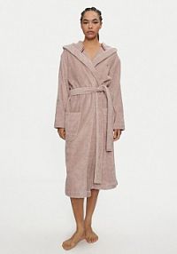 Szlafrok Tommy Hilfiger beżowy damski 