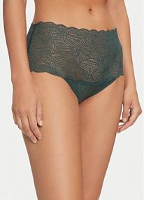 Figi Chantelle zielone Klasyczne z wysokim stanem