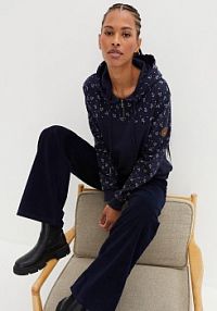 Bluza z kapturem i zamkiem, z czystej bawełny  damska Bonprix