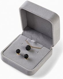 Łańcuszek +  kolczyki z cyrkoniami  Bonprix