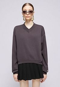 Bluza Champion czarna damska Crewneck Crop Eco Future