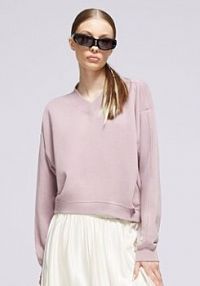 Bluza Champion fioletowa damska Crewneck Crop Eco Future