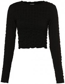 Koszulka z długim rękawem  NMZahara Kobiety czarny jednolity S Noisy May damski