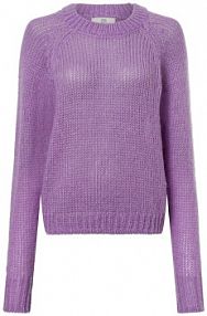 Sweter  z dzianiny Kobiety lila jednolity XL IPURI damski