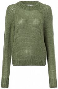 Sweter  z dzianiny Kobiety zielony jednolity XXL IPURI damski