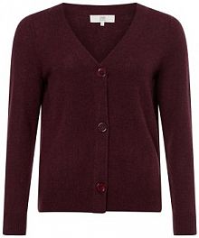 Kardigan  Kobiety Wełna czerwony jednolity XS IPURI