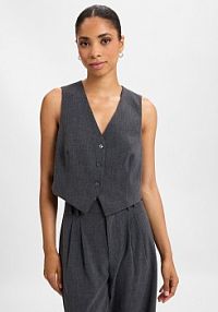 Kamizelka  Kobiety Sztuczne włókno szara marmurkowy 42 IPURI damska