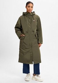 Parka  2 w 1 Kobiety Sztuczne włókno zielona jednolity XS Tommy Jeans