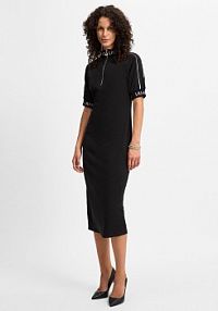 Sukienka  Kobiety Bawełna czarna jednolity M Liu Jo Collection