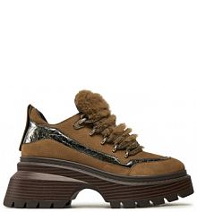 Półbuty MICHAEL Michael Kors brązowe damskie