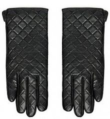 Rękawiczki skórzane Liu Jo czarne