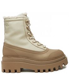 Trapery Calvin Klein Jeans beżowe damskie