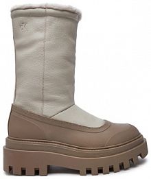 Śniegowce Calvin Klein Jeans beżowe damskie