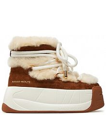 Śniegowce Naked Wolfe brązowe damskie