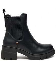 Botki na obcasie Refresh czarne