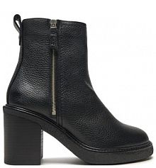 Botki na obcasie Clarks czarne