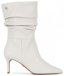 Botki na obcasie Nine West białe