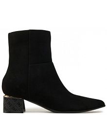 Botki na obcasie Guess czarne