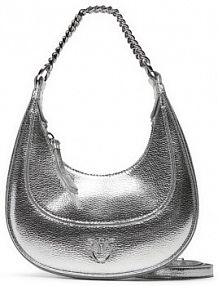 Torebka listonoszka PINKO srebrna