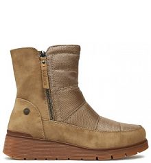 Botki Refresh beżowe damskie