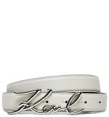 Pasek KARL LAGERFELD écru damski
