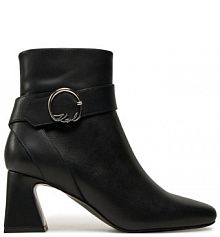 Botki na obcasie KARL LAGERFELD czarne