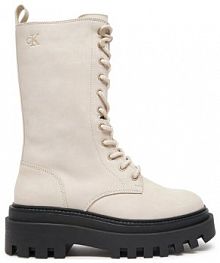 Trapery Calvin Klein Jeans beżowe damskie