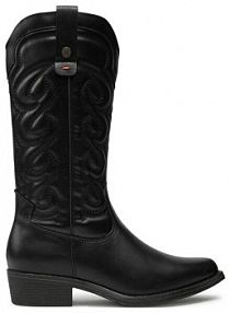 Botki na obcasie Refresh czarne