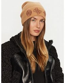 Czapka zimowa Guess brązowa damska