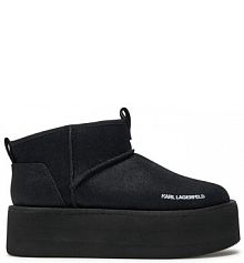 Botki KARL LAGERFELD czarne damskie