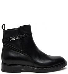 Botki KARL LAGERFELD czarne damskie