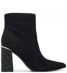 Botki na obcasie Guess czarne