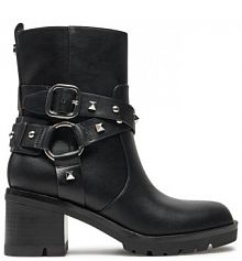 Botki na obcasie Guess czarne