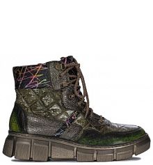 Botki Maciejka zielone damskie