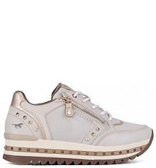 Sneakersy Mustang beżowe damskie