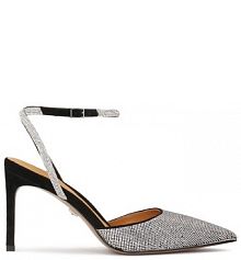 Sandały na obcasie Kazar srebrne