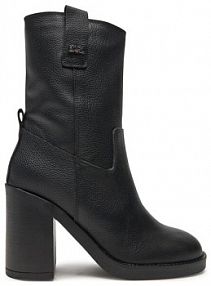Botki na obcasie KARL LAGERFELD czarne
